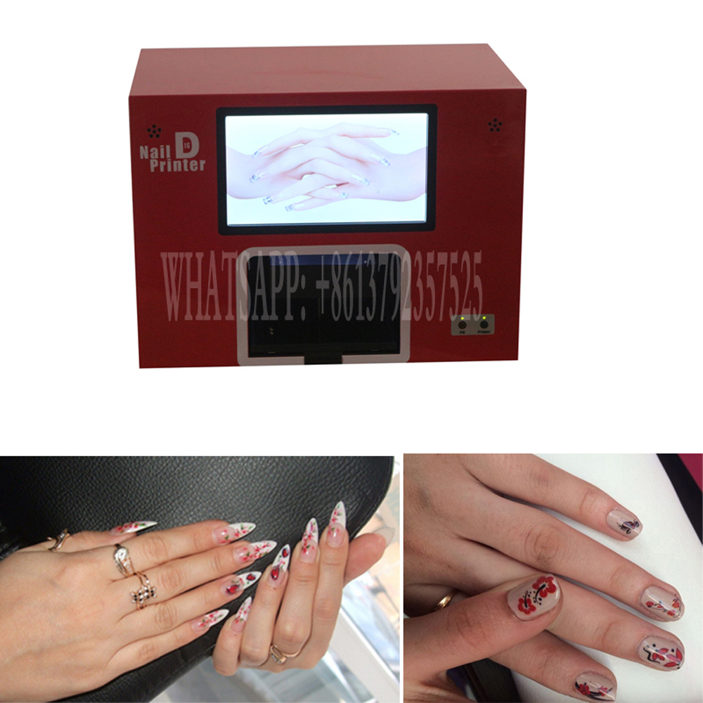 2 īƮ  Ӱ professsional    ȭ  Ʈ /2 cartridges and polishes freely professsional nail printer digital screen Nail Art Printer